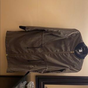 H&M, jacket, olive green, zipper, 2 pockets, sz 6